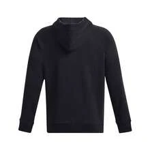 Under Armour Unisex Adult Rival Fleece Hoodie - Black/White - View 2