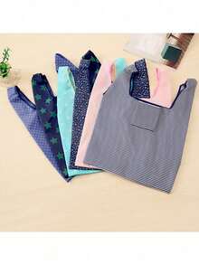 1/2/3pcs Lightweight Portable Handbag, Casual Reusable Shopping Bag, Random Color Travel Large Capacity Cosmetic Storage Box, Suitable For Lipstick, Skincare Products, Phone, Coins, Small Items, Home And Vacation Use - Multicolor - View 6