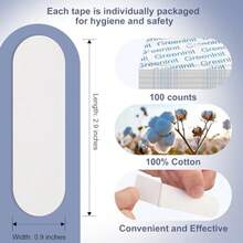 Finger Tape, Hand Tape For Dry, Cracked Skin - 100 Count Hypoallergenic Cotton Hydration Tape For Fast Pain Relief, Skin Crack Healing, And Rough Skin Protection - As Pic - View 4