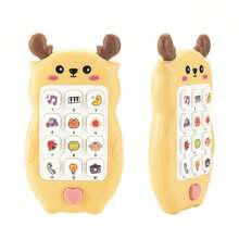 Infant Sound & Light Toy, Chewable Realistic Button Operation Early Education Device, Educational Music Game Phone (Batteries Not Included) - 彩色 - 查看 3