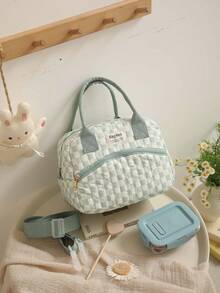 1pc Portable Handheld Mommy Bag, Large Capacity Diaper Storage Bag For Outings, Mother And Baby Bag - Multicolor - View 6