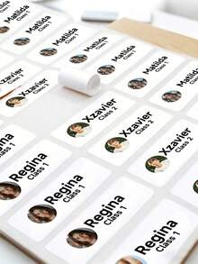 Personalized Name Stickers For Kids, Waterproof School Labels, Custom Transparent Name Stickers, Suitable For Daycare, Backpacks And Lunch Boxes, 1/60/120/180/240pcs - Multicolor - View 7