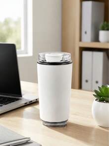 8oz Tumbler Cup With Lid, Colorful Reusable Travel Coffee Tumbler, Portable Drinkware Cup For Hot Coffee Tea Cold Drinks, Daily Use Office School Home - Multicolor - View 9
