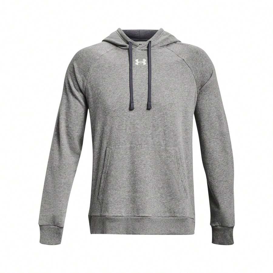 Under Armour Unisex Adult Rival Fleece Hoodie - Castle Rock/Light Heather - View 1
