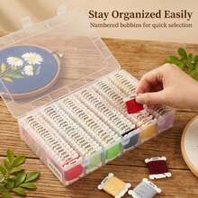 120/80/40 Colors Embroidery Thread, Colorful Cross Stitch Thread, Embroidery Thread Set, Beginner Embroidery Kit, DIY Handmade - A - View 6