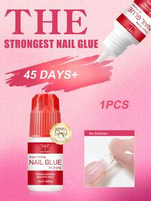 COLOURSMILE Super Strong Quick Dry Nail Glue Gel, No UV Lamp Required, Waterproof & Long Lasting, Suitable For Nail Tips, Acrylic Fake Nails, Nail Repair And Daily Manicure - 5ml - View 11