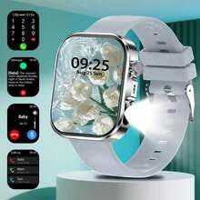 Reloj deportivo inteligente, adecuado para pantalla de reloj inteligente de alta definición, equipado con pantalla curva LED a color de alta definición, reproductor de música de pantalla táctil multilíngüe, función de teléfono, notificación de mensajes - Multicolor - Ver 15