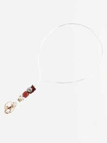 Bead Wrist Key Ring & Floral Phone Lanyard, Pot Head Coffee Keychain W/ Tassel, Gold Key Ring Lobster Clasp Nylon Lanyard, Boho Coffee Lover Bag Charm - 2830 - View 8