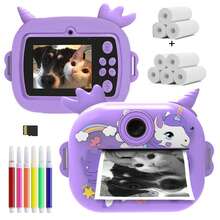 Kids Instant Camera Toy With Dual 1080P HD Cameras, 1200mAh Battery, 2 Printing Modes And 3 Printing Density Levels, Perfect Gift For Children, Suitable For Christmas And New Year - Multicolor - View 14