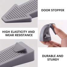 5PCS Door Stoppers For Floor Bottom, Non-Slip Door Wedges, Stackable Door Stoppers, Prevent Door Bottom Scratches, Suitable For Home/Office, Adjustable Height Door Stoppers, Applicable For Bathroom/Balcony Doors - Door Stop - View 11