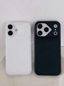 奢華啞光裝甲軟手機殼，相容 iPhone 17 Pro Max 17 Pro 17 16 Pro Max 16 Pro 16 15 Pro Max 15 Pro 14 Pro Max 14 Pro 15 14，防震後蓋 - 黑色 - 查看 2