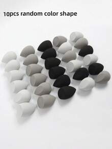 3/5/10/15/20/30/50pcs Mini Random Color & Shape Makeup Sponges, Foundation Puffs Compatible With Liquid Foundation, Cream Foundation, Loose Powder, Multi-Color Makeup Sponges, Latex-Free Dry & Wet Dual-Use Foundation Puffs, Suitable For All Skin Types - Multicolor - View 15