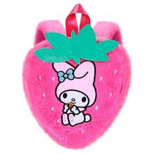 Hello Kitty Safta 草莓圖案書包，、和朋友們圖案，兒童及青少年適用，柔軟加厚3D設計，頂部提手，可調節肩帶，粉紅色 - 選項5 - 查看 3