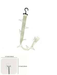 This Wardrobe Hanging Hat Rack Features A 360° Rotating Design With Clips, Saves Space Vertically, Suitable For Walls, Behind Doors And Room Decoration - Multicolor - View 8