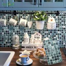 shiny home 10/30 Pieces Self-Adhesive 3D Mosaic Wall Stickers, Christmas Decorations, Waterproof & Heat Resistant, Ideal For Kitchen Backsplashes, Bathrooms, Living Rooms & RV Wall Renovation - Green - View 1