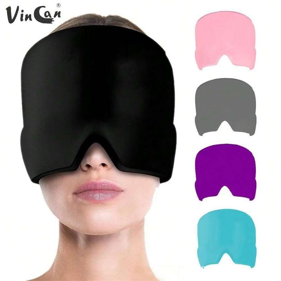 VINCAN بطانية رأس جل ثلجي (طبقة واحدة) - بطانية رأس قابل للتمدد، ضاغط بارد، خالي من الروائح، لا يتطلب طاقة/بطارية، مستلزمات العودة إلى المدرسة
