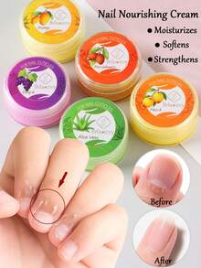 10g Solid Nail Nourishing & Softening Cream, Nail Strengthening Cream, Hand & Foot Care Cream, Deeply Moisturizes And Nourishes Heel Skin, Replenishes Dry, Rough Foot Skin, Makes Hands And Feet Smooth And Soft, Nail Care Tool - 10g - View 1