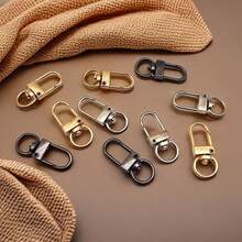 [Metal Snap Buttons] 20pcs Zinc Alloy Small Door Buckle DIY Keychain Bag Pendant Hook Clasp Hardware Accessories DIY Sewing Accessories - Multicolor - View 4