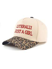 1 Stück Damen LKW-Fahrer Mütze, Vintage personalisierte bestickte Buchstaben Baseballkappe, Streetwear, Outdoor Sonnenschutz Lässig Mütze Reise Urlaub Strand - Verschiedenfarbig - Übersicht 2