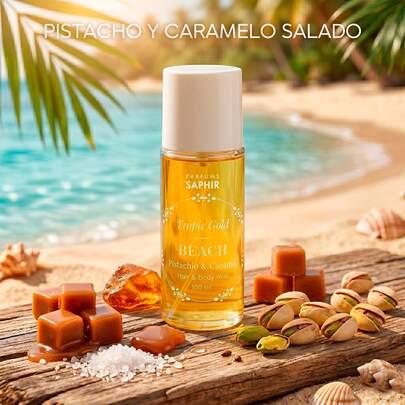 SAPHIR Haar- en lichaamsmist Tropic Gold Spray 100ml STRAND, Losse spray, Verpakking van 3, 6 of 12