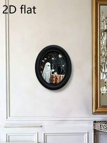 1pc Halloween Ghost Coffee & Black Cat Wall Decor - Perfect For Halloween Parties, Trick Or Treating, Horror Themed Parties, Halloween Candy Parties, Cosplay, Costume Parties, Themed Parties, Vintage Parties And Haunted House Decorations. - One Size Fits All - View 10