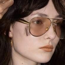2026 New Classic Double Bridge Aviator Sunglasses For Men And Women, Metal Frame UV400 Anti-UV Driving Sunglasses, 8 Colors - C2 - View 3