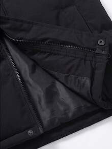 Rompi Pria Musim Gugur/Dingin dengan Kerah Tegak Berlapis, Jaket Tanpa Lengan Kasual Serbaguna, Rompi Memancing - Hitam - View 9