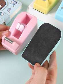 1pc Desktop Tape Dispenser With Weighted Non-Slip Base, Suitable For Office, Crafts, Art Projects, Scrapbooking, School, Gift Wrapping And Package Delivery - Tape Base - View 4