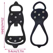 1/2/3 Pairs Universal Adjustable 8-Tooth Ice, Strong Grip Anti-Slip, Easy-To-Use Anti-Slip Claws For Elderly, Children, Winter Snow Travel, Hiking And Trekking - Shoe Claw - View 6