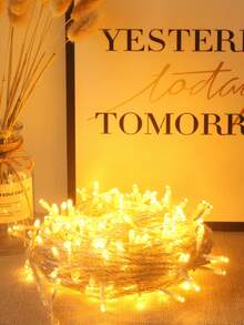 1pc 20m-3m Home Decorative LED Fairy Light String,Room Decor LED Lights, Weddings/Birthday Party Decor Light,Outdoor Yard Decor Lights String - 均碼 - 查看 15