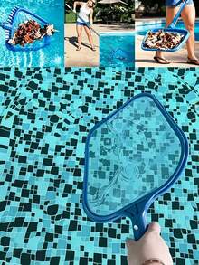 Pool Skimmer Net Set, Adjustable 5-Section 48-Inch Aluminum Alloy Pole, Pond Cleaning Net, Fine Mesh Leaf Net Suitable For Garden Ponds And Hot Tubs, Blue, Suitable For Pool Maintenance And Cleaning, Pool Maintenance Essential | Professional Pool Equipment | Durable Pool Net - Multicolor - View 7