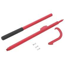 60in Heavy Duty Cant Hook Log Roller & 2-in-1 Wood Jack, Adjustable Steel Peavey Log Lifter with Non-Slip Rubber Grip, Logging Tool for Firewood, Sawmill, Forestry, Yard Work, Red - Rot - Übersicht 7