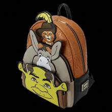 DreamWorks Animation & Donkey School Backpack, 3D Embossed Front Design, Main Compartment With Zipper, 25x31.25x10 Cm, Top Handle And Adjustable Shoulder Straps - Multicolor - View 3