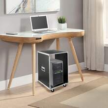 Futchoy 16U Server Rack Open Frame Rolling Network Data Rack 19 Inch W/ Casters 4 Pos - Black - View 10