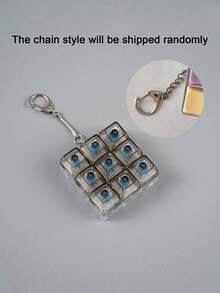 Teclado de 9 teclas con botón de liberación de presión cúbico, colgante de teclado creativo, decoración de bolso, regalo para amigos, llavero de coche, dije de bolso, accesorio de llavero, diseño de tecla de teclado, llavero de yema de dedo para adultos, llavero sensible a la presión, llavero relajante, llavero de relajación y enfoque, cremallera, regalo de cumpleaños, recuerdo de fiesta, regalo de vacaciones, accesorios de coche, decoración de bolso, escuela, estilo gótico, Y2K con soporte para tarjeta de identificación - Multicolor - Ver 37