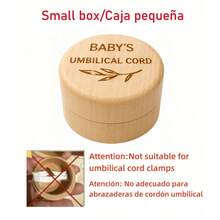 Baby Hair Keepsake Box with Leaf Design Newborn Essentials Baby Shower Gift Baby Accessories Baby Supplies 1pc Precious Memory Wooden Umbilical Cord Collection Box Perfect Gift For New Parents Easy To Use Portable Umbilical Cord Collection Ideal Gift For First-Time Parents - Multicolor - View 8