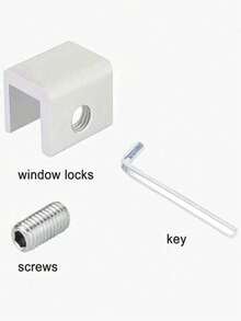 1pc Aluminum Alloy Sliding Door & Window Lock, Anti-Pinch, Anti-Theft, Anti-Fall Safety Lock System With Double Packaging - Multicolor - View 9