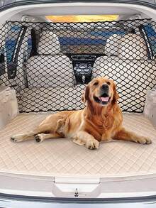 Barrière de voiture réglable pour chien - Séparateur en plastique pour animaux de compagnie, convient aux camions, SUV et berlines, montage facile de la barrière de pour le siège arrière et la zone de chargement, protection de la clôture de , housse de protection pour bagages de voyage, matériau facile à nettoyer - Noir - Voir 8