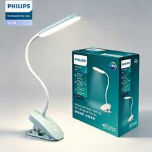 PHILIPS Lampu Meja LED dengan Cahaya LED Ramah Mata dan Klip Logam, 3 Tingkat Kecerahan yang Dapat Diatur, Bertenaga Baterai/Port USB, Lampu Baca Leher Angsa Fleksibel untuk Rumah dan Kantor - hijau - View 9