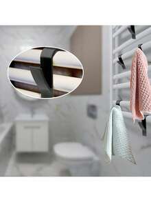 10pcs Value Pack Heated Towel Radiator Clips, Rust-Proof Bathroom Storage Hooks, Non-Slip Firm Grip, Suitable For Towels, Clothes, Bath Products, Tool-Free Multi-Scene Drying And Storage Rack, Suitable For Bathroom, Laundry Room, Balcony - Multicolor - View 10