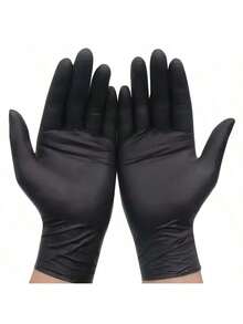 [Free Shipping] 20/100pcs Nitrile Gloves, Cleaning Gloves,Dishwashing Gloves,Household Cleaning Gloves,Disposable Nitrile Gloves,Black Gloves Disposable Nitrile Gloves Household Nitrile Gloves Powder-Free Nitrile Gloves Touchscreen Compatible Gloves - Black - View 10