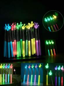 1pc/3pcs/6pcs Telescopic Light-Up Pointer - Multi-Functional Telescopic Light-Up Display Stick, Teacher Classroom Reading Pointer, Student Learning Guide Pointer, Multiple Colors And Styles Available, Suitable For Classroom Reading And Stretching Exercises, Ideal For Teaching Guidance, Home Or Classroom Use, Suitable For Teachers, Classrooms And Offices, Can Be Given As A Gift To Family, Friends, Colleagues, Stationery Supplies, Student Learning Tools, Random Style And Color, Back To School/Halloween/Christmas Essential - Multicolor - View 4