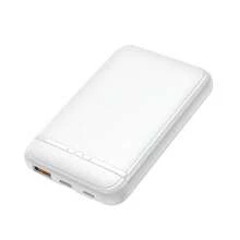 Bateria Externa Power Bank 5000 mAh COOL (2 Cables: TIPO C / Lightning) Blanco - Blanco - Ver 3