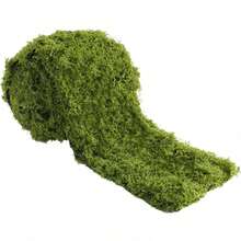 Fake Moss Mat, Artificial Moss Table Runner For Wedding Decor Table Centerpieces Fairy Garden Crafts Indoor Green Faux Grass Wall Decor (Green: 4x47Inch / 10x120cm) - Green - View 1