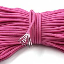 12/24/36pcs Colorful Paracord Bracelet Rope Set, Outdoor Survival Rope, DIY Hand Weaving, 10ft, Suitable For Christmas Tree Weaving, Keychain Weaving, Bracelet Weaving, Clothesline - Multicolor - View 4