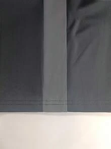 两件套女士休闲宽松条纹印花圆领长袖T恤搭配松紧腰阔腿裤，舒适日常通勤装，春秋季黑色优雅款 - 黑色 - 查看 10