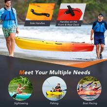 Sit-On-Top Kayak, 10.2ft Portable Recreational Kayak - Default Title - View 3