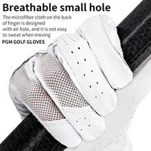 1pc Heart & Four-Leaf Clover Design Women's Golf Glove, Ultra-Thin Fiber Material, Durable, Left Hand, Premium Golf Accessory, Suitable For Golf Swing And Daily Training - Multicolor - View 8