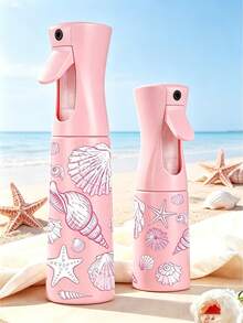 Shell Pattern Transparent PET Refillable Travel Spray Bottle - Multi-Functional Fine Mist Spray Bottle For Travel, Can Be Used As Makeup Remover Dispenser, Reusable Hair Spray Bottle And Continuous Sprayer, Suitable For Hair Styling, Cleaning And Facial Moisturizing - Multicolor - View 2