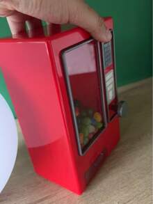 Vintage Mini Candy Vending Machine - Compatible With Chewing Gum, Jelly Beans And Various Small Snacks, No Battery Required, Perfect Kitchen Decor, Also A Great Gift For Young People, Valentine's Day Gift, Christmas Gift, Halloween Gift - Red - View 9